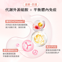 NatureU 顏 DAOMaster® 高分子VD+舒敏益生菌 抗組胺舒敏片 Hista Dissolve 30粒/瓶