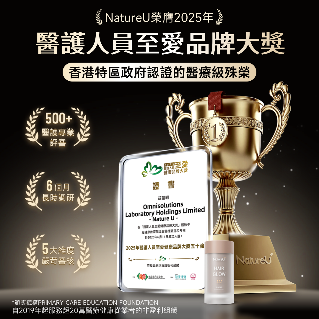NatureU LushMaster™+鋸棕櫚+生物素+角蛋白肽等 防脫烏密囊 Hair Glow 30粒/瓶