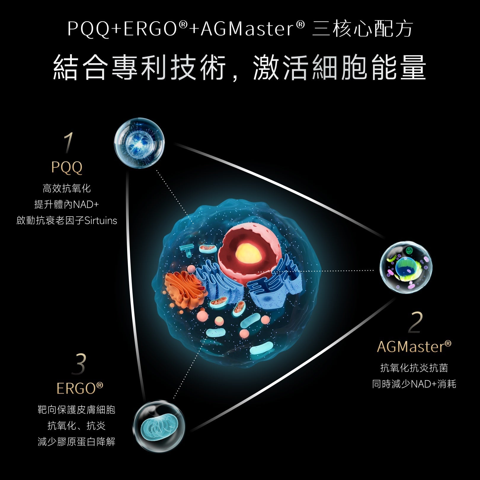 NatureU 童顏智美囊 PQQ+ERGO®+AGMaster®60粒/瓶